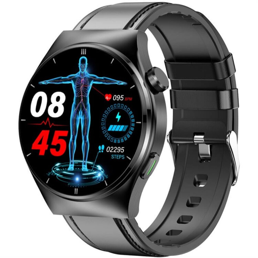 BRAND NEW: Smart Watch F320D Black Skin Strap